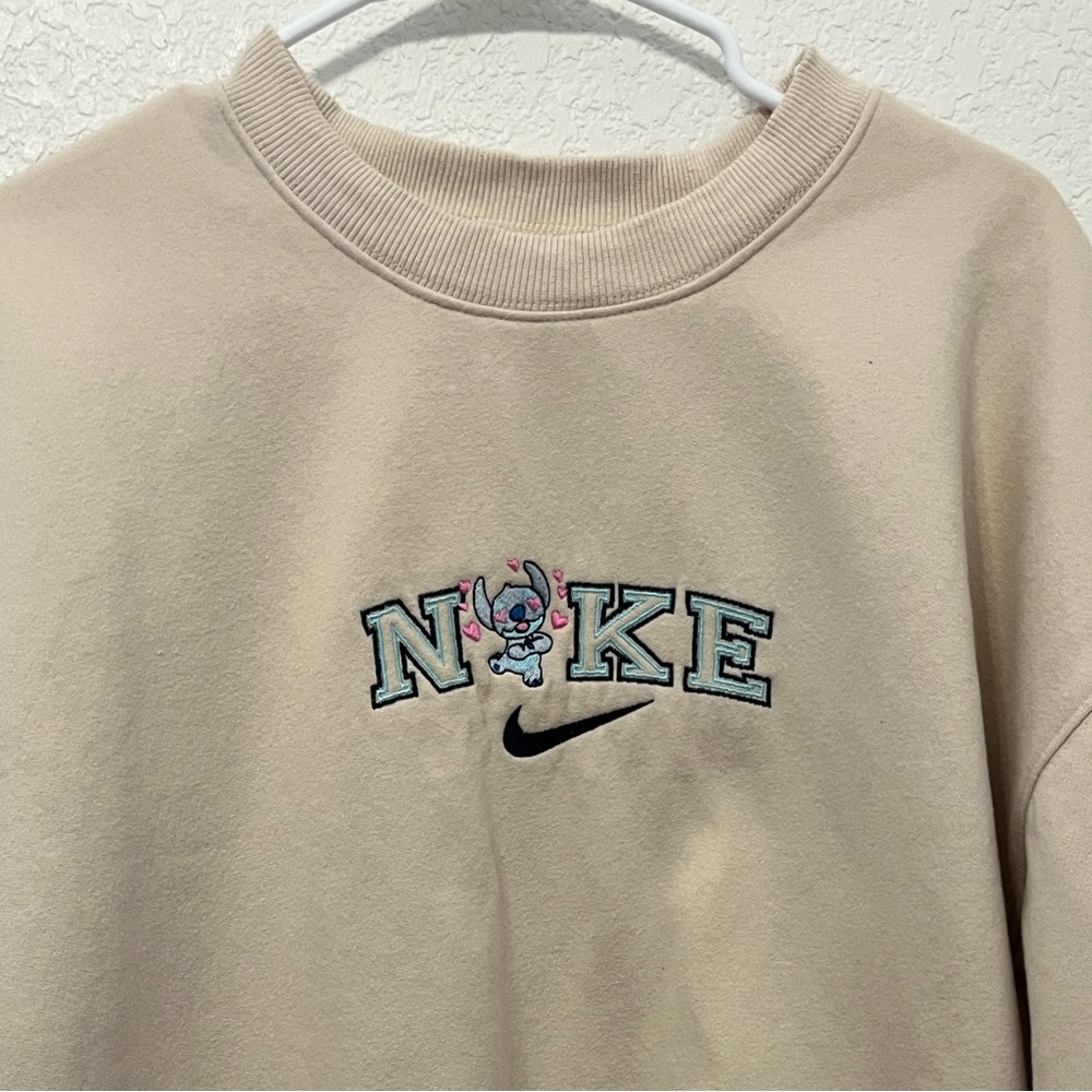 Disney Lilo and Stitch x NIKE custom embroidered sweater UNISEX - Picture 3 of 4